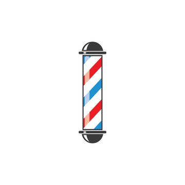 barber pole  icon logo vector icon