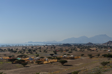 The coast of Fujeirah,UAE in the March of 2019.