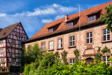 Old houses in the city of Schlitz in Vogelsberg, Germany