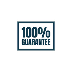 100 percent guarantee stamp seal