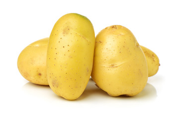 New potato isolated on white background 