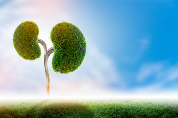 Trees (kidneys), 3D environmental and medical concepts