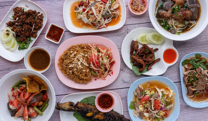 Thai Food Mixed Dishes 