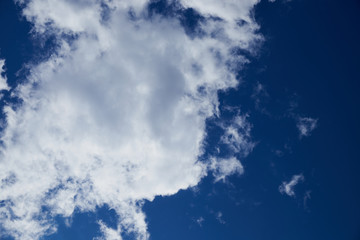 Blue sky background with clouds