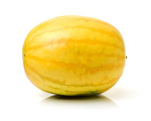 Fototapeta na wymiar yellow watermelon isolated on white background