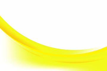 Abstract Fresh Yellow White Wave Background Design, Flowing Yellow White Stylish Background Template Vector