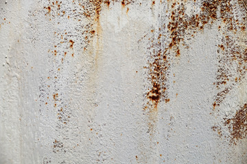 abstract corroded old paint on metal walls The wall is cracked with old paint, Rusty on old metal...