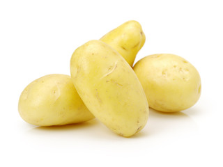 New potato isolated on white background