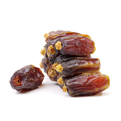Dates on white background