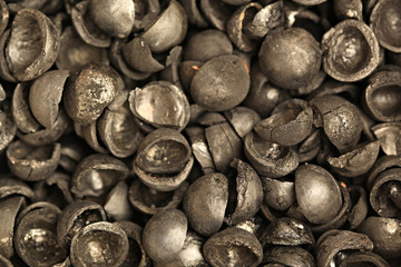 Charcoal from the bark of macadamia through the heat treatment process