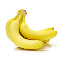 Bunch of bananas isolated on white background