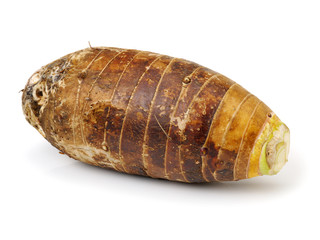 Taro on a white background