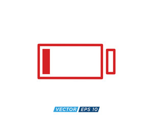Fototapeta premium Battery Sign Icon Design Vector