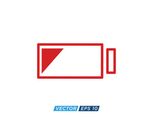 Battery Sign Icon Design Vector