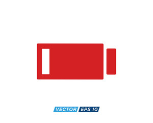 Battery Sign Icon Design Vector