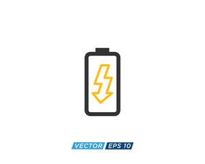 Battery Sign Icon Design Vector