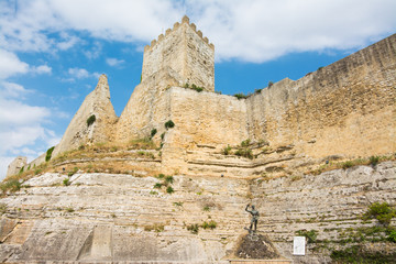 Fototapeta na wymiar Castello di lombardia in Enna Sicily, Italy.