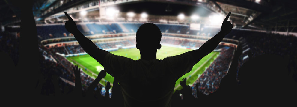 Fans im Fussball Stadion