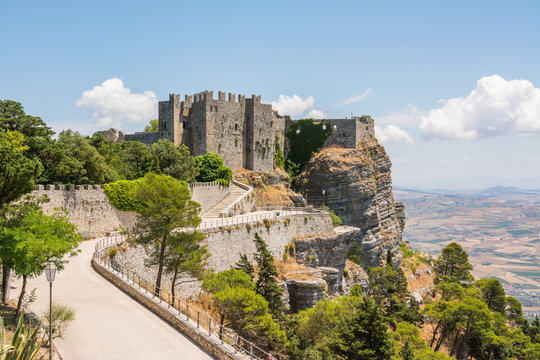 Erice, Sicily, Italy. Castello di Venere, medieval and norman castle