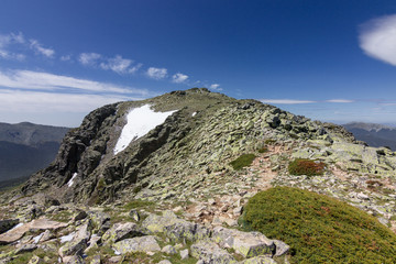 View of the surrounding area of Peñalara mountain in Madrid (Spain)