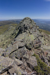 View of the surrounding area of Peñalara mountain in Madrid (Spain)