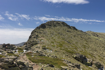 View of the surrounding area of Peñalara mountain in Madrid (Spain)