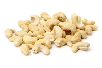 Cashew on a white background 