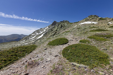 View of the surrounding area of Peñalara mountain in Madrid (Spain)