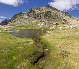 View of the surrounding area of Peñalara mountain in Madrid (Spain)