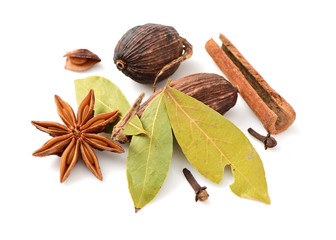 Star anise isolated on white background