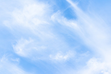 Naklejka na ściany i meble Clear blue sky with white clouds.