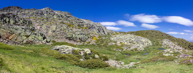 View of the surrounding area of Peñalara mountain in Madrid (Spain)