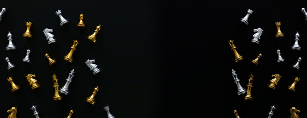 Image of chess game. Business, competition, strategy, leadership and success concept