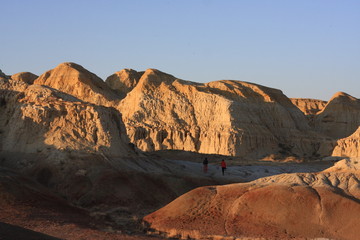 People walking in the canyon