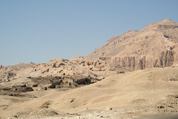Fototapeta na wymiar Mountains on the Nile photographed on vacation in winter