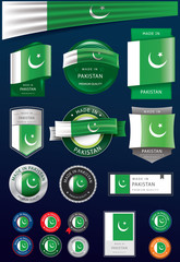 Made in PAKISTAN Seal Collection, PAKISTANI National Flag (Vector Art)
- 350949932