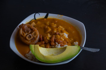 Colombian typical dish. Colombian typical food. Colombian food
