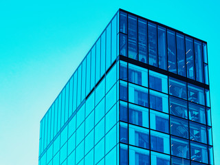 Glass Abstract Business office building architecture of Modern City Salzburg reflex new