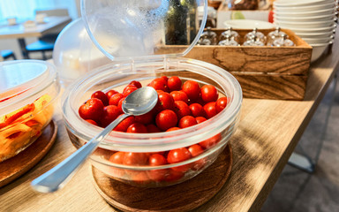 Cherry tomato bowl Top view Organic nutrition reflex
