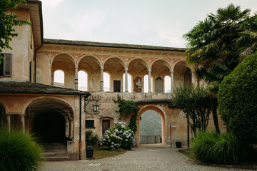 Empty streets in a small Italian town