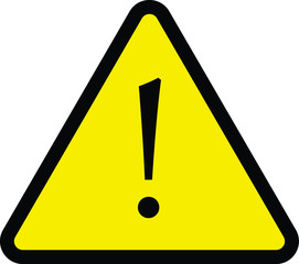 easy to use and edit illustration vector icon of caution or danger