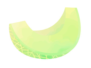 メロンの水彩イラスト