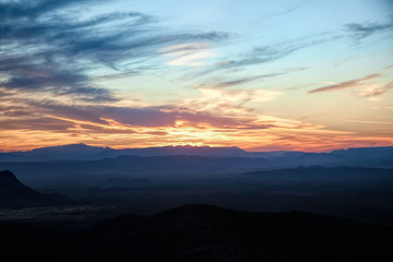 Beautiful Sunset in Big Bend National Park
