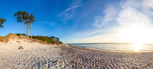 Quiet beach on the Baltic Sea in northern Germany