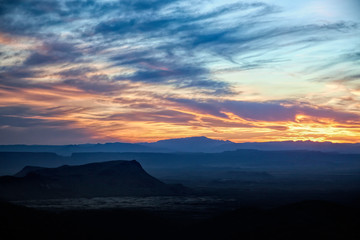 Beautiful Sunset in Big Bend National Park
