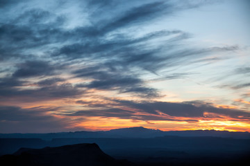 Beautiful Sunset in Big Bend National Park