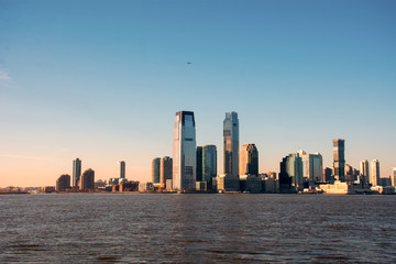 Obraz premium new york city skyline at sunset