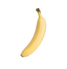Fresh and juicy natural fruits banana full of vitamins, isolate on a white background.