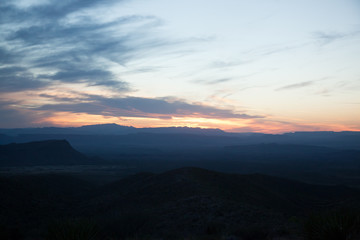 Beautiful Sunset in Big Bend National Park