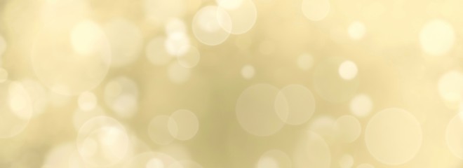 Festive abstract Christmas bokeh background - bokeh lights beige - New Year, Anniversary, Wedding, banner
